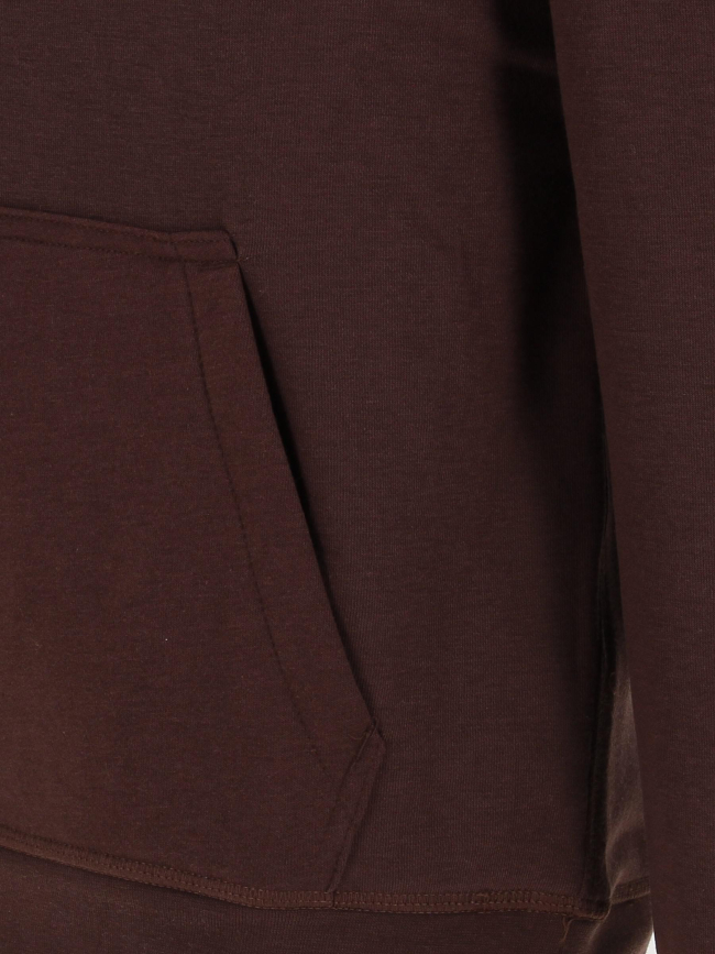 Sweat à capuche nark marron homme - Teddy Smith