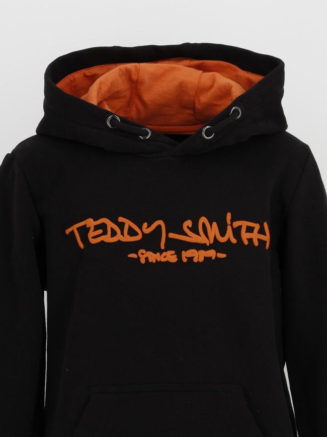 Sweat à capuche siclass noir garçon - Teddy Smith