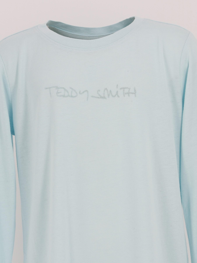 T-shirt manches longues ticia bleu fille - Teddy Smith