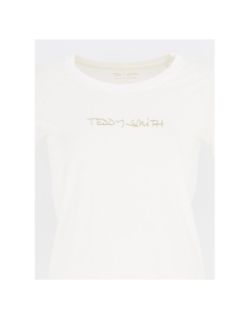 T-shirt ticia blanc femme - Teddy Smith