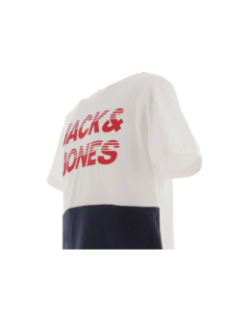 T-shirt break blanc garçon - Jack & Jones