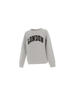 Sweat london laina gris fille - Only