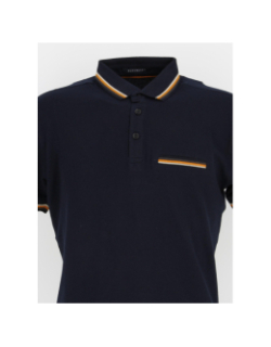 Polo bengal bleu marine homme - Sun Valley
