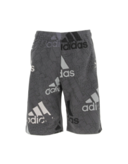 Short de sport big logo gris garçon - Adidas