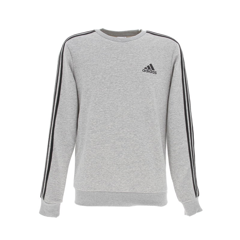 Sweat sport 3 bandes gris homme - Adidas