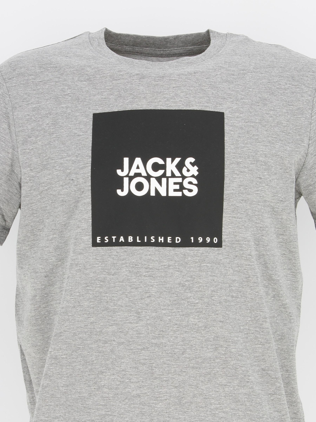 T-shirt crew gris homme - Jack & Jones