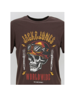 T-shirt jorcaptain crew marron homme - Jack & Jones