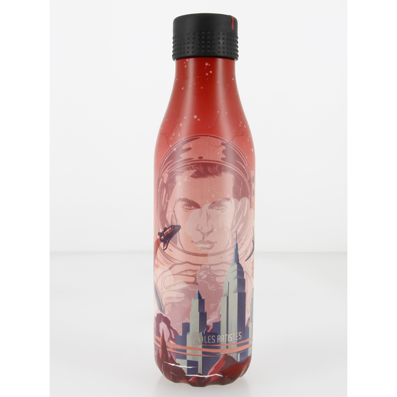 Gourde bottle inox 500 ml cosmic rouge - Les Artistes
