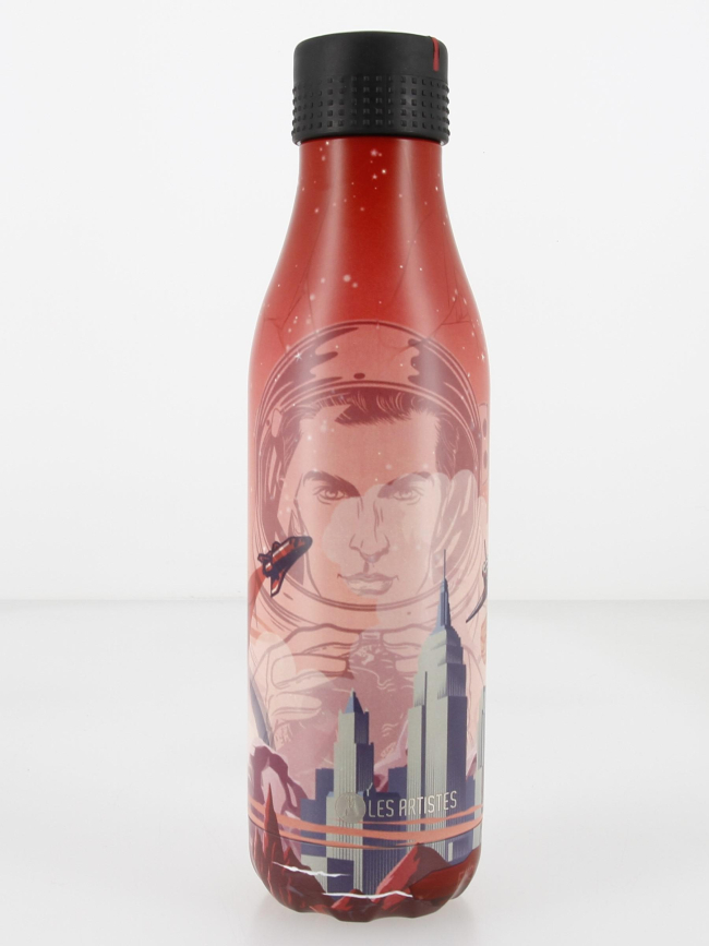 Gourde bottle inox 500 ml cosmic rouge - Les Artistes