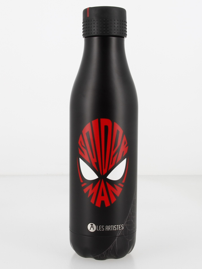 Gourde bottle inox 500 ml spiderman noir - Les Artistes