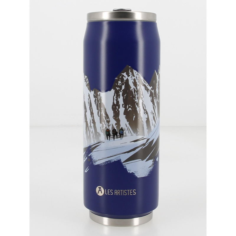 Gourde canette inox 500 ml expedition bleu - Les Artistes