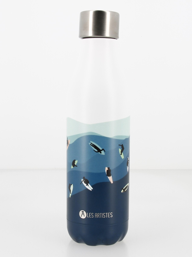 Gourde bottle inox 500 ml surf bleu - Les Artistes