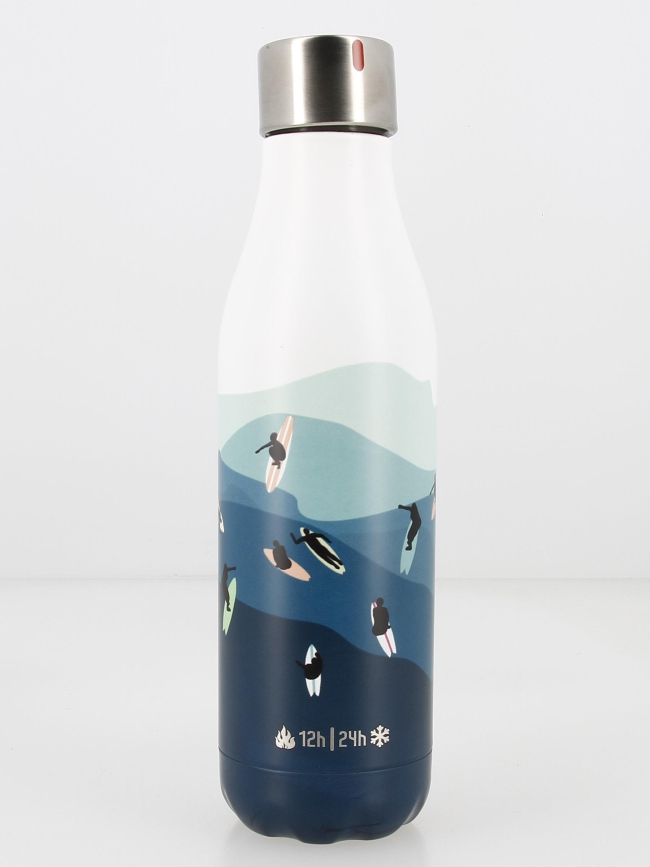 Gourde bottle inox 500 ml surf bleu - Les Artistes