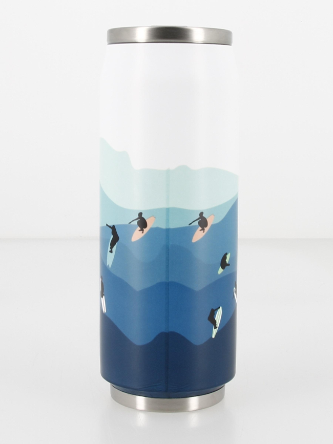 Gourde canette inox 500 ml surf bleu - Les Artistes
