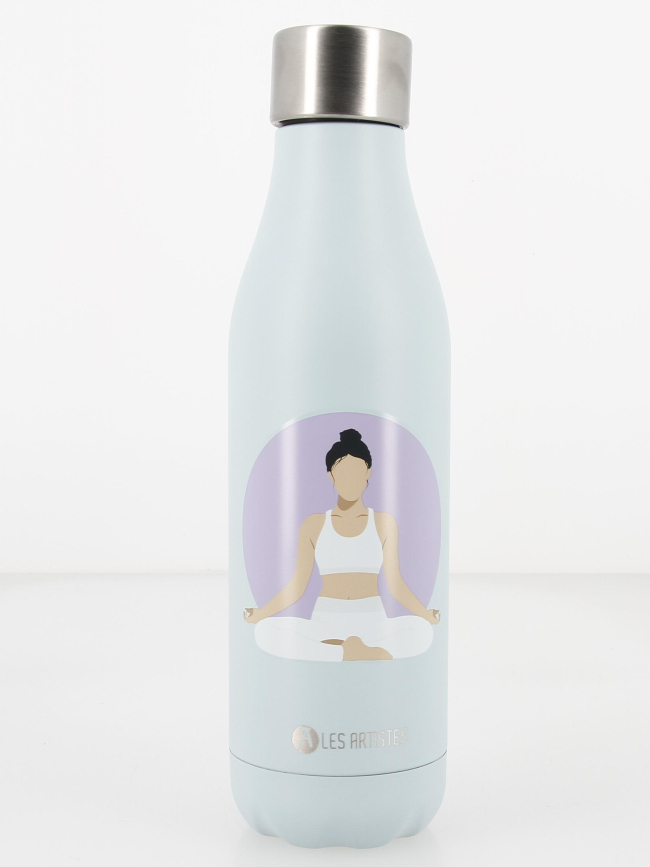 Gourde bottle inox 500 ml wellness bleu - Les Artistes