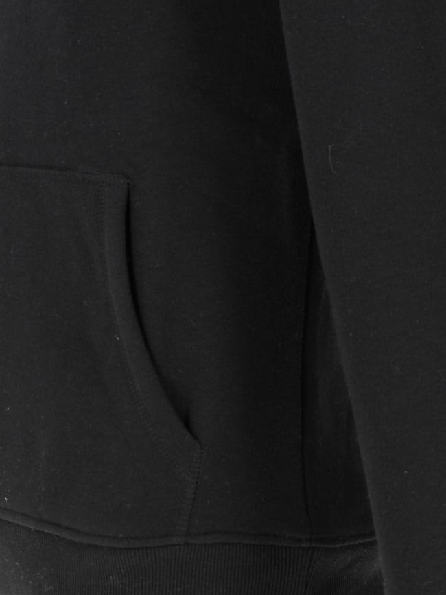 Sweat à capuche mike noir garçon - Kaporal