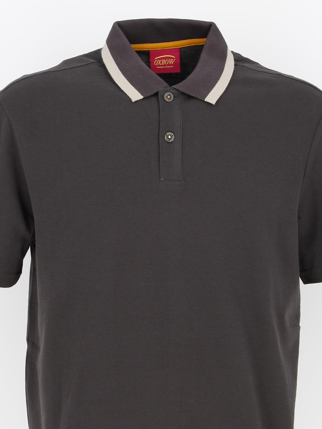 Polo classic uni gris homme - Oxbow