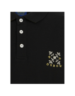 Polo graphique noir homme - Oxbow