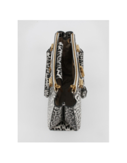 Sac à main centre léopard noir femme - Guess