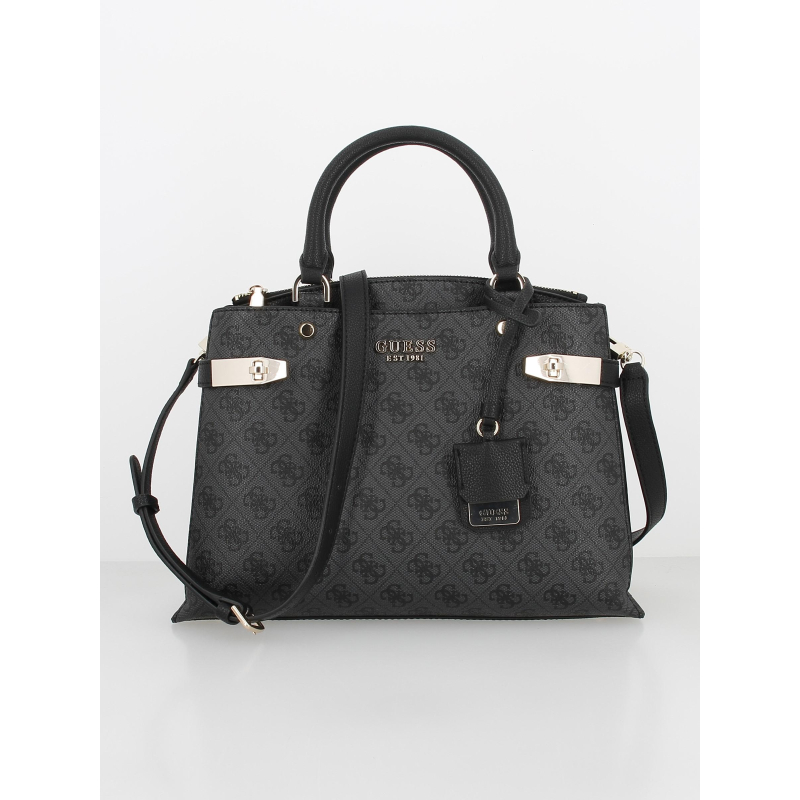 Sac à main zadie girlfriend imprimé noir femme - Guess