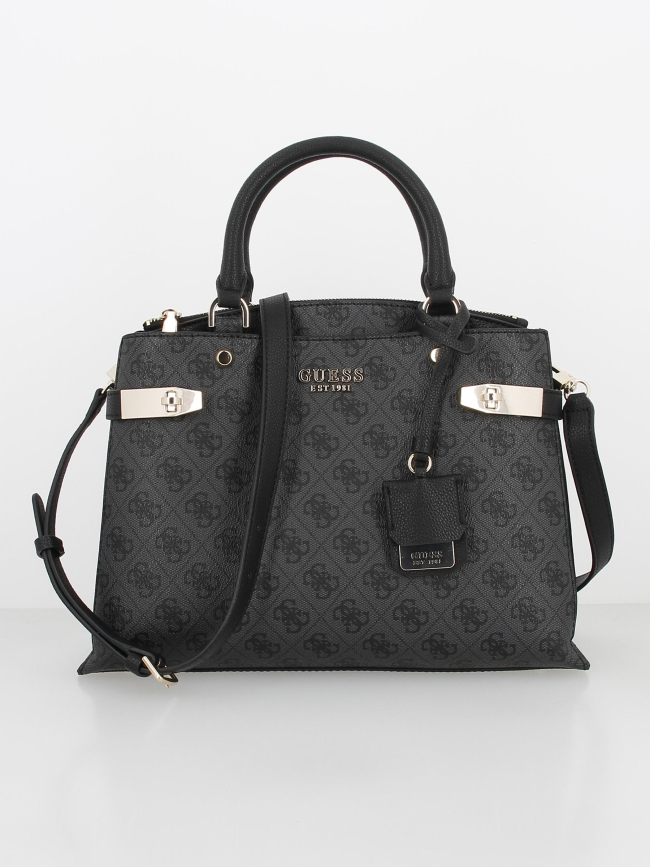 Sac à main zadie girlfriend imprimé noir femme - Guess