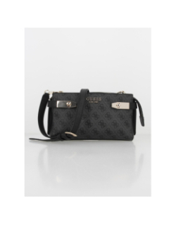 Sac bandoulière zadie elite imprimé noir femme - Guess