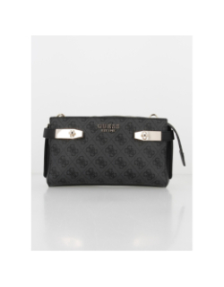 Sac bandoulière zadie elite imprimé noir femme - Guess
