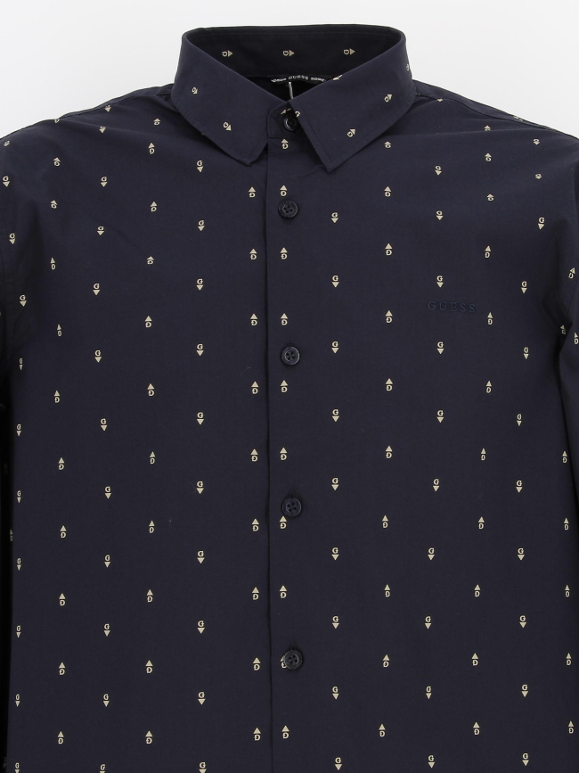 Chemise sunset bleu marine homme - Guess