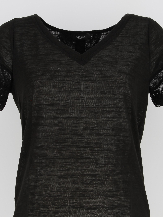 T-shirt divine noir femme - Deeluxe