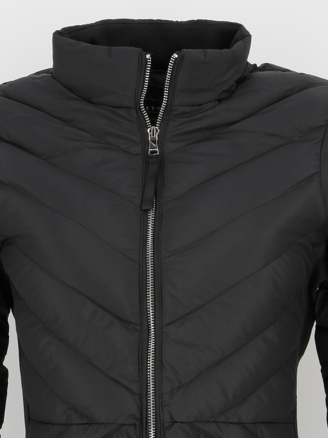 Doudoune bi-matière evelyn noir femme - Tiffosi