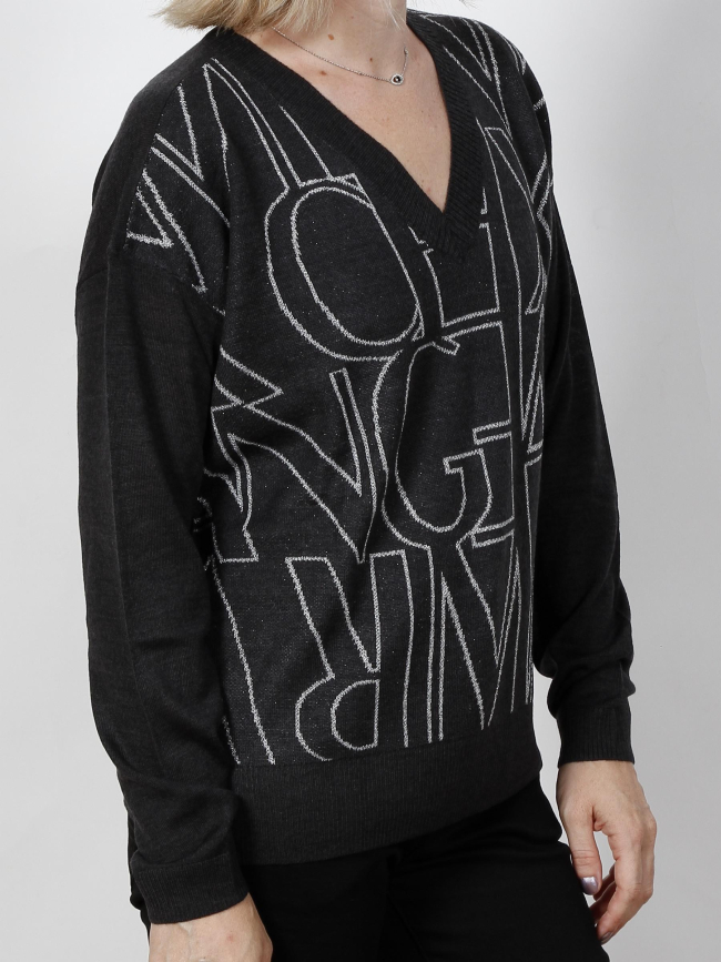 Pull dark gris femme - Armani Exchange