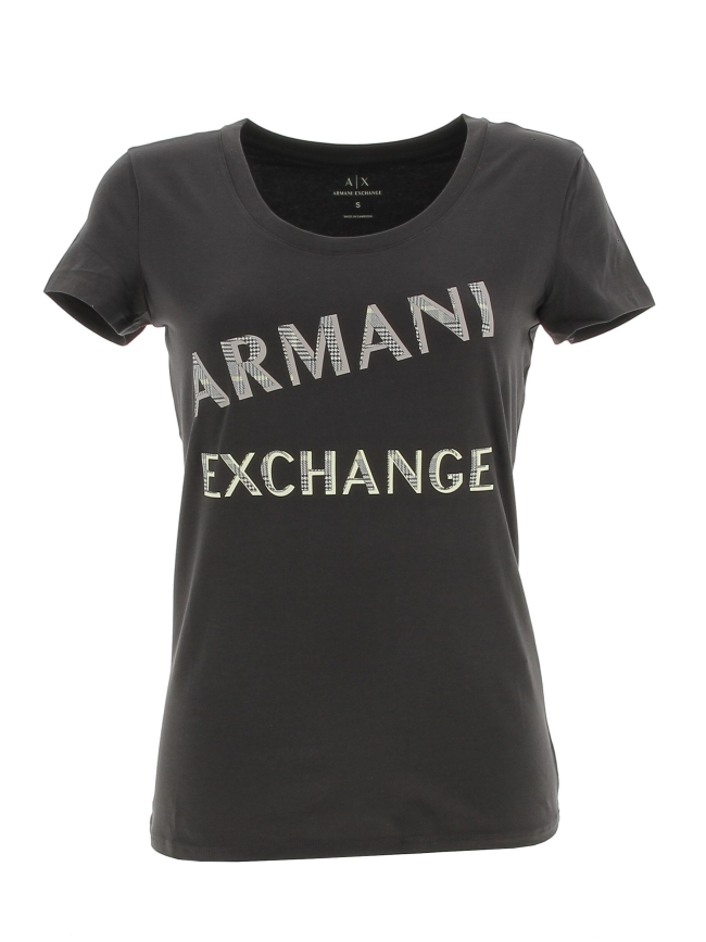 T-shirt x-ray gris femme - Armani Exchange