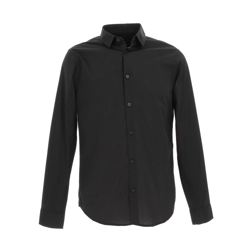 Chemise droite camicia noir homme - Armani Exchange