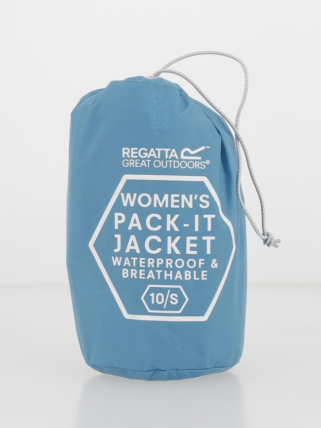 Veste imperméable pack it bleu femme - Regatta