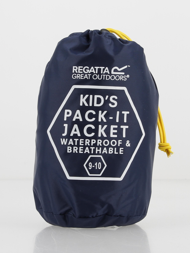 Veste imperméable pack it bleu marine enfant - Regatta