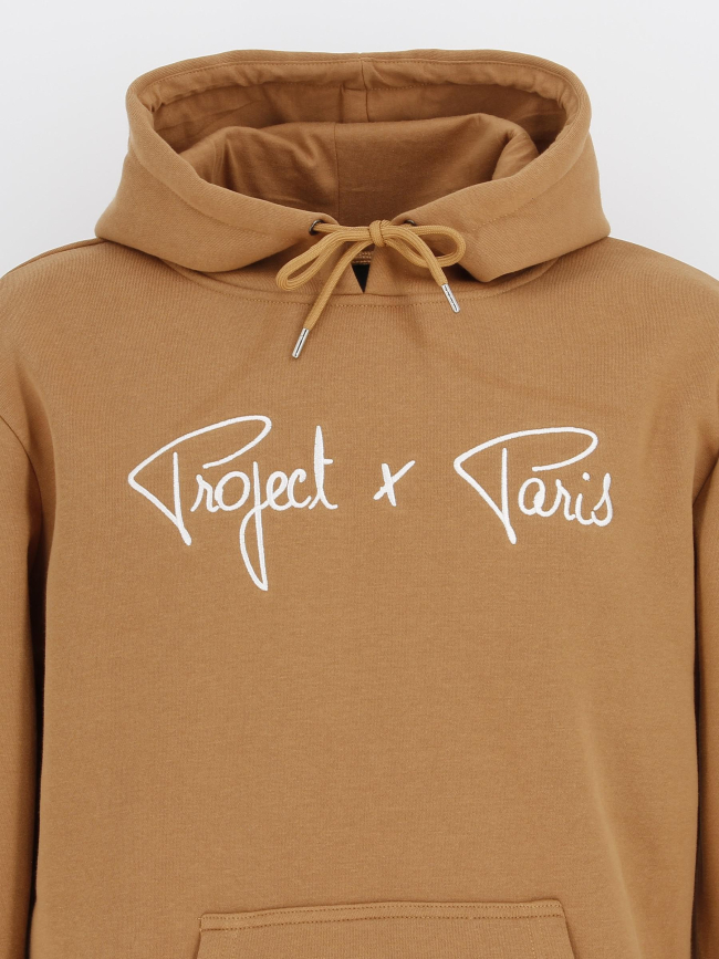 Sweat à capuche logo marron homme - Project X Paris
