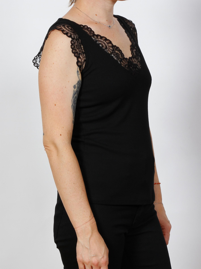 Débardeur col v didou noir femme - Morgan