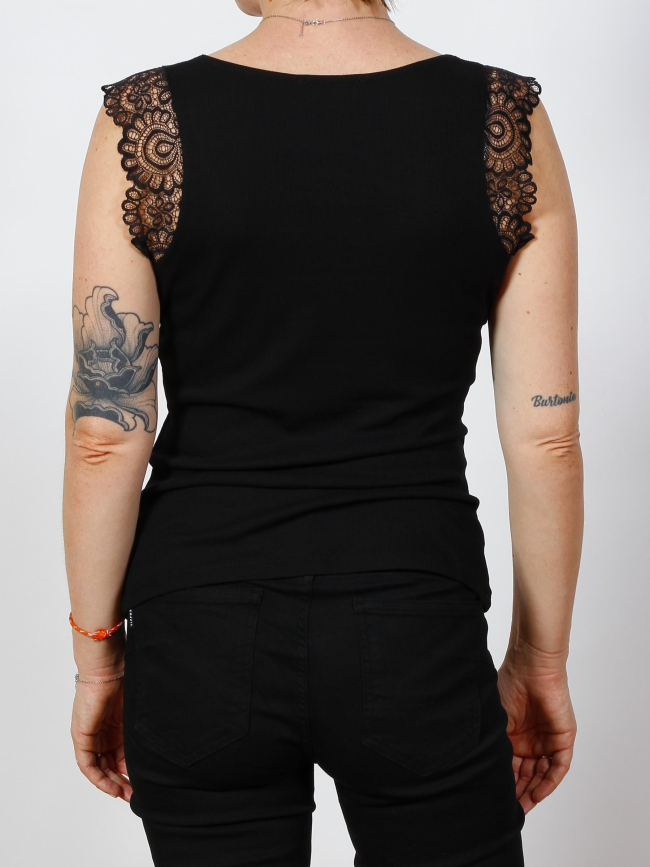 Débardeur col v didou noir femme - Morgan