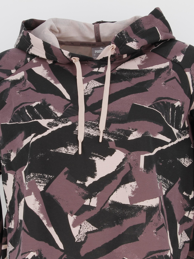 Sweat crop à capuche mdrn spt multicolore femme - Puma