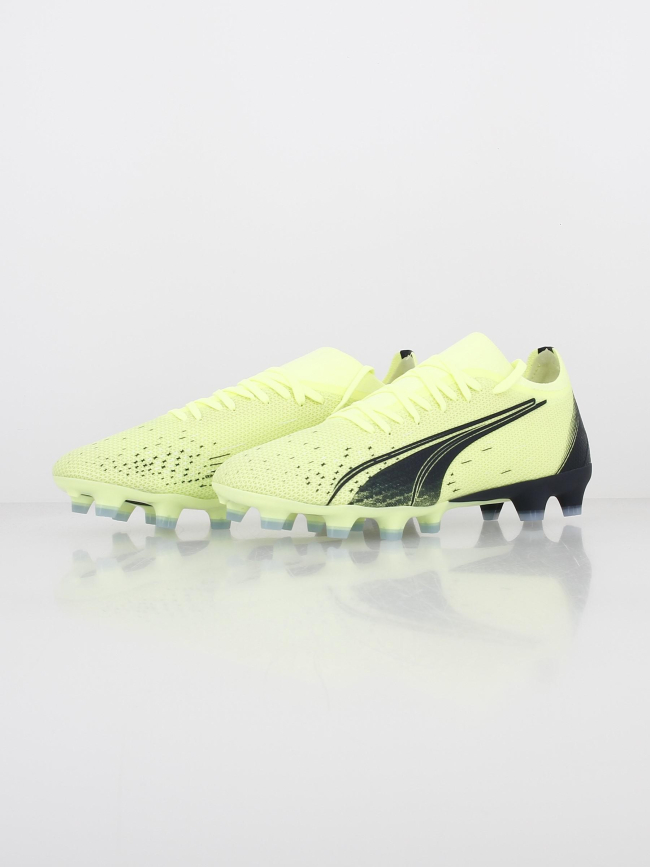 Chaussures de football ultra match fg/ag jaune - Puma