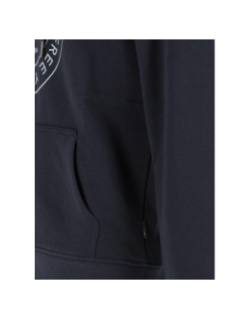 Sweat à capuche logo bleu marine homme - Kaporal