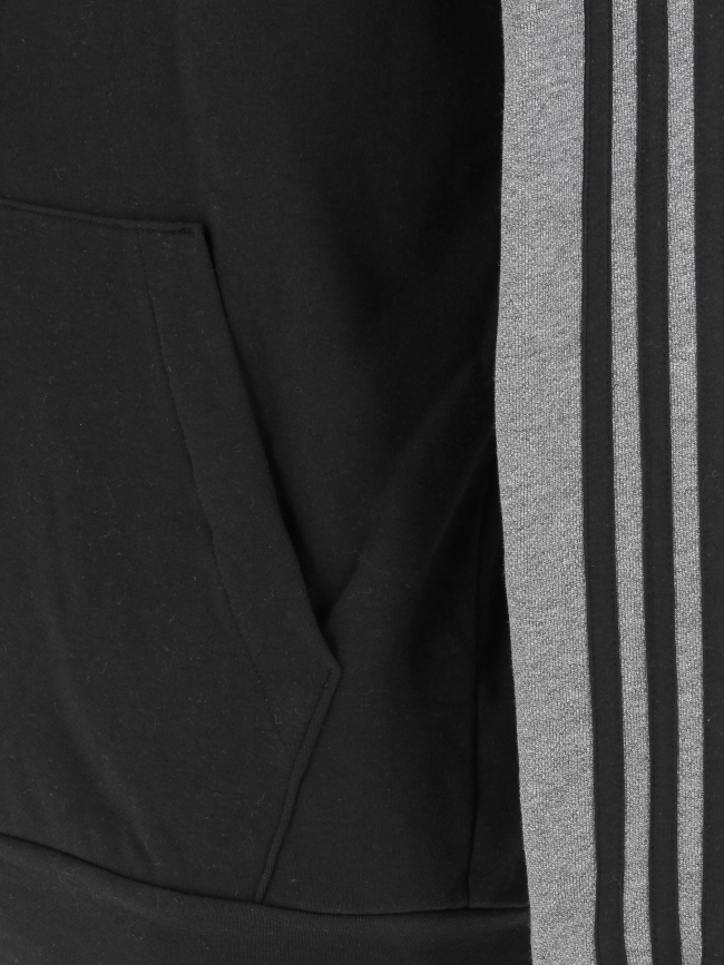 Sweat zippé à capuche mel fz noir homme - Adidas