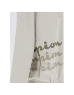 Sweat à capuche col zippé vert homme - Champion