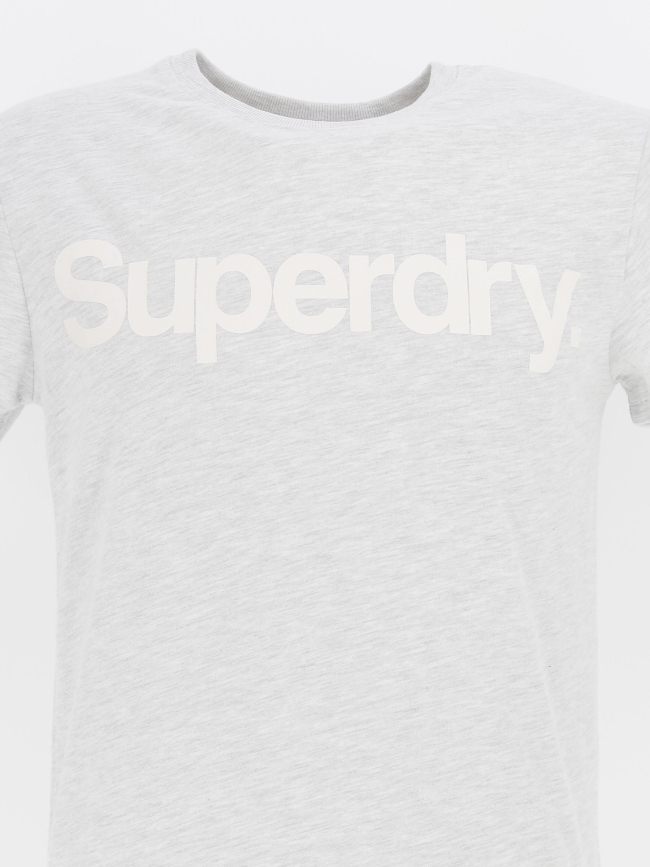T-shirt ice gris chiné homme - Superdry