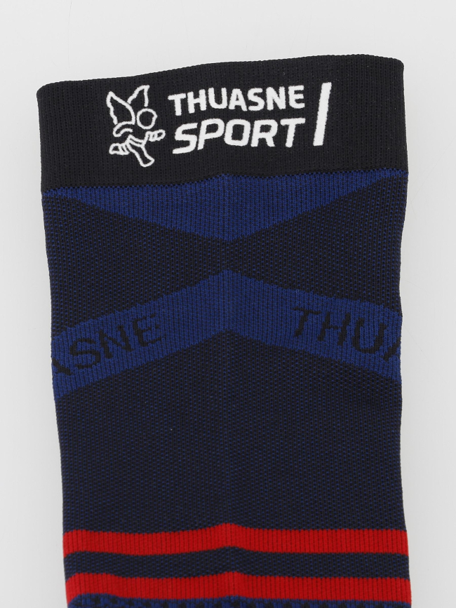 Mi-chaussettes de compression running bleu - Thuasne