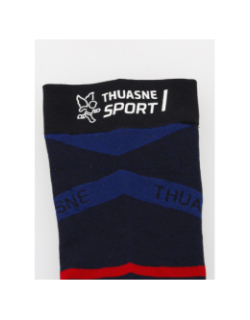 Mi-chaussettes de compression running bleu - Thuasne