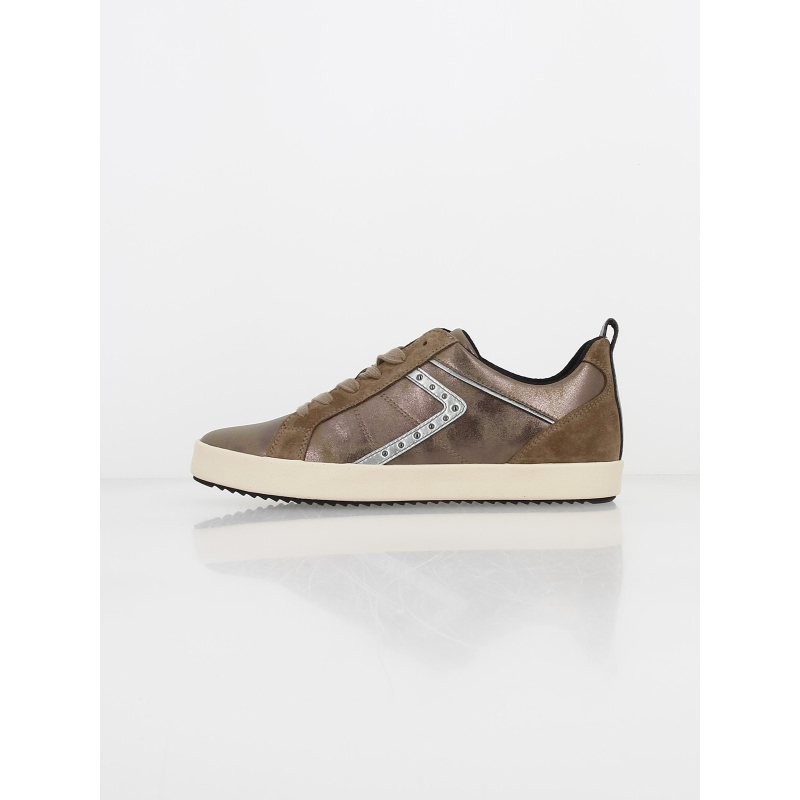 Baskets blomiee beige métallisé femme - Geox