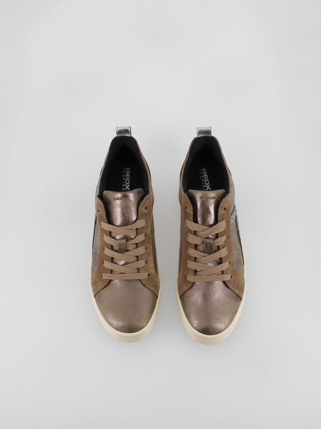 Baskets blomiee beige métallisé femme - Geox