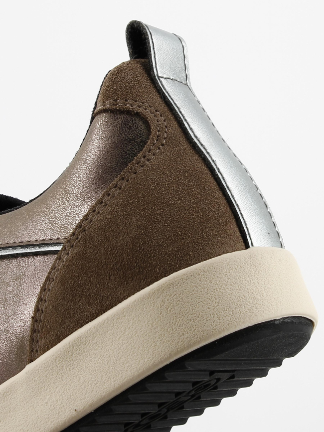 Baskets blomiee beige métallisé femme - Geox