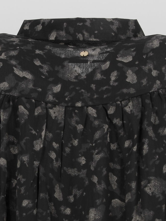 Chemisier elsa noir femme - Deeluxe